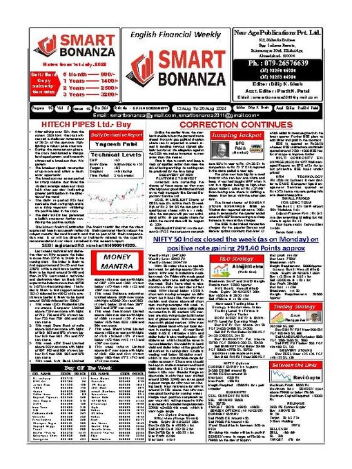 Title details for Smart Bonanza Financial Weekly English  by New Age Publications Pvt. Limited - Available